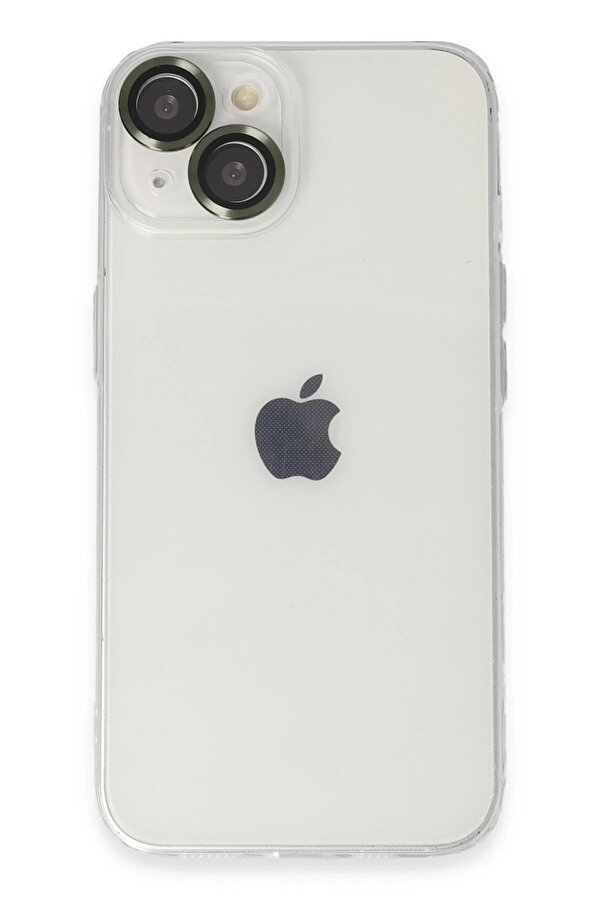 İphone 14 Kılıf Luko Lens Si̇li̇kon - Yeşi̇l - Dropx8178-8075