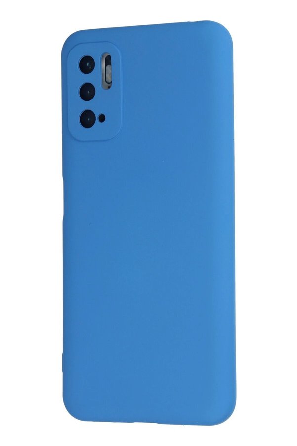 Xi̇aomi̇ Redmi̇ Note 10 5G Kılıf Nano İçi̇ Kadi̇fe Si̇li̇kon - Mavi̇ - Dropx1184-7995
