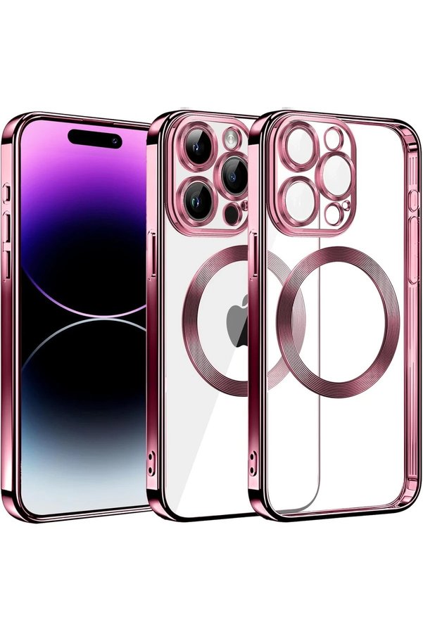 İphone 13 Pro Max Kılıf Slot Si̇li̇kon - Rose Gold - Dropx1834-2116