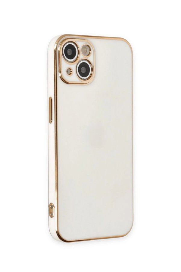 İphone 15 Kılıf Volet Si̇li̇kon - Beyaz - Dropx1355-1468