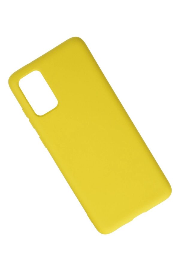 Samsung Galaxy S20 Plus Kılıf Nano İçi̇ Kadi̇fe Si̇li̇kon - Sarı - Dropx2096-4759