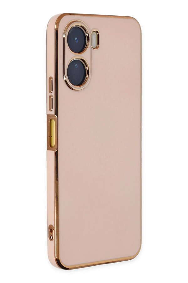 Vi̇vo Y16 Kılıf Volet Si̇li̇kon - Pembe - Dropx6755-5386