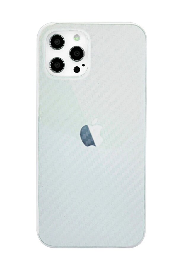 İphone 12 Pro Max Kılıf Karbon Pp Si̇li̇kon - Şeffaf - Dropx7593-8806