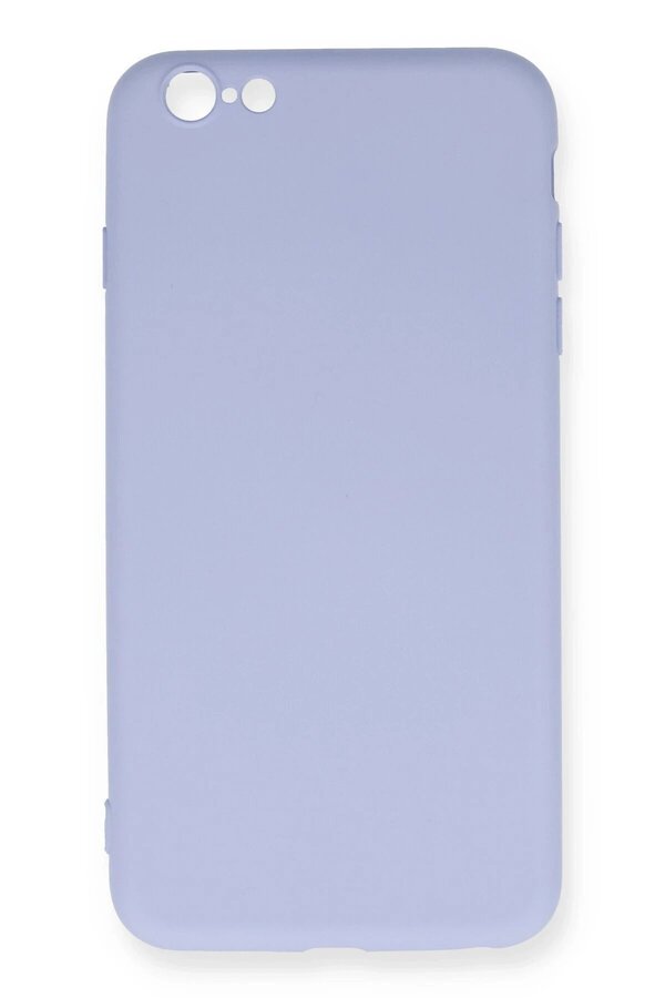 İphone 6 Plus Kılıf Nano İçi̇ Kadi̇fe Si̇li̇kon - Li̇la - Dropx3264-5885