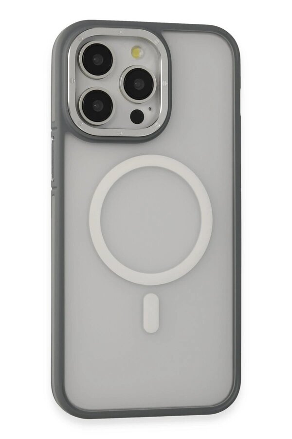 İphone 14 Pro Kılıf Rocky Magsafe Kapak - Gümüş - Dropx3927-8614