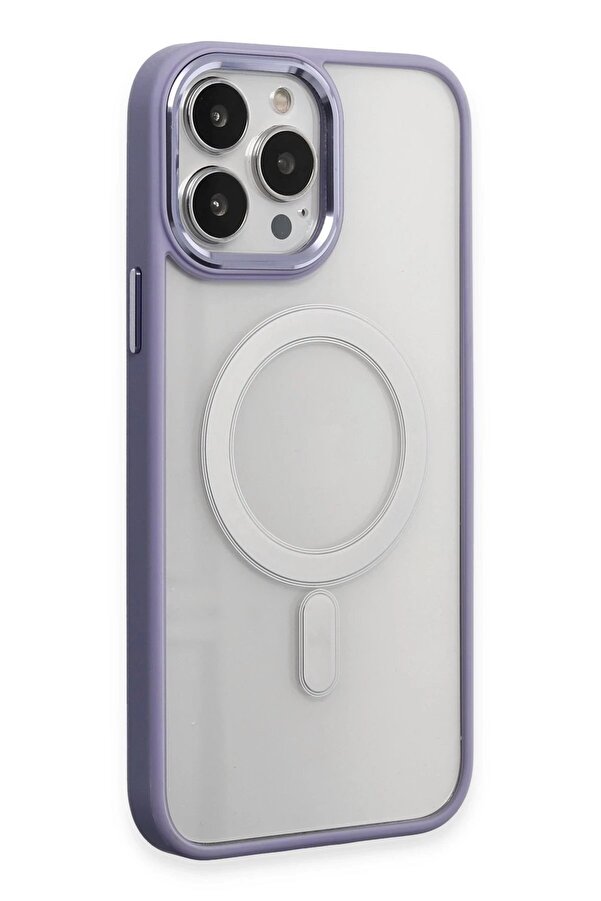 İphone 15 Pro Max Kılıf Room Magneti̇csafe Si̇li̇kon - Li̇la - Dropx8517-2626