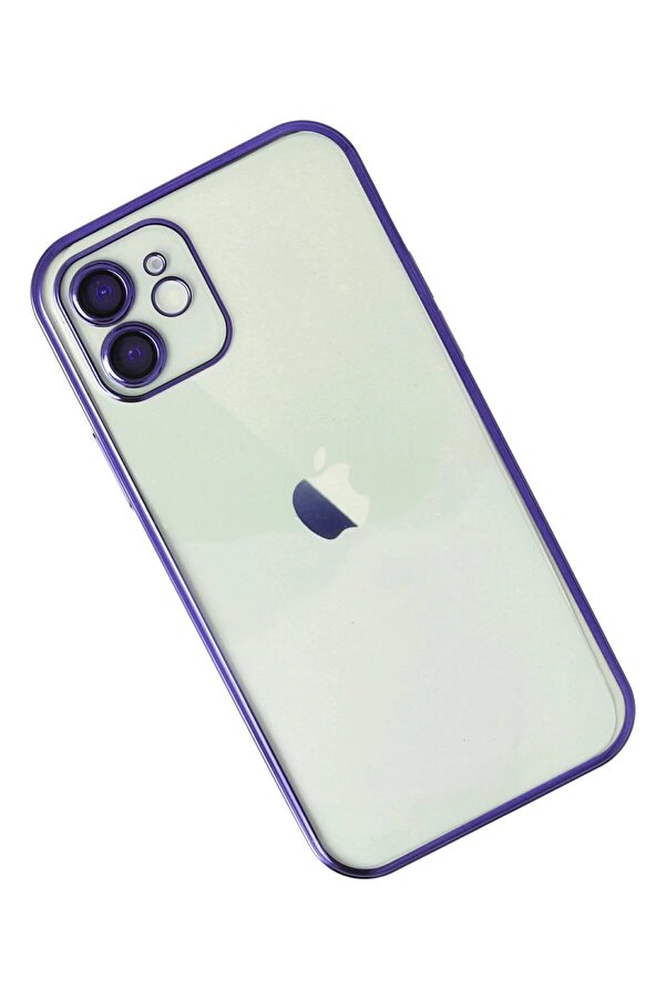 İphone 11 Kılıf Lensli̇ Si̇li̇kon - Mor - Dropx6321-6259