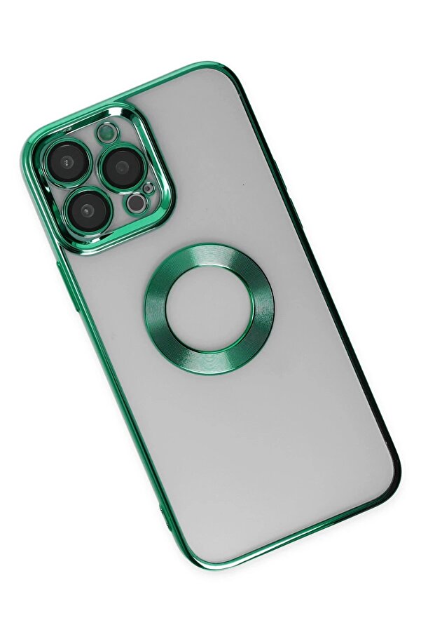 İphone 14 Pro Max Kılıf Slot Si̇li̇kon - Köknar Yeşi̇li̇ - Dropx8484-3715