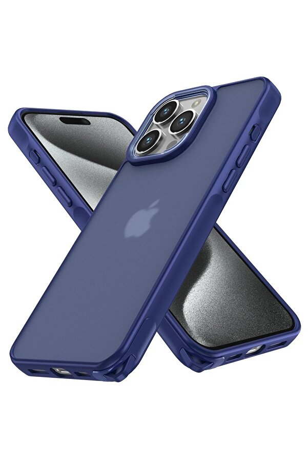 İphone 14 Pro Max Kılıf Elegant Kapak - Laci̇vert - Dropx6351-8248