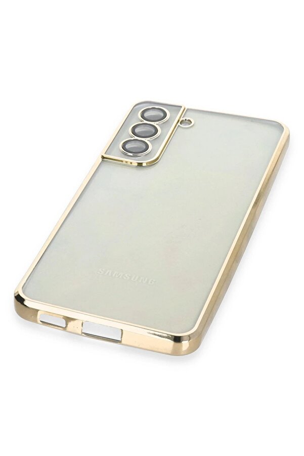Samsung Galaxy S21 Fe Kılıf Lensli̇ Si̇li̇kon - Gold - Dropx5792-9393