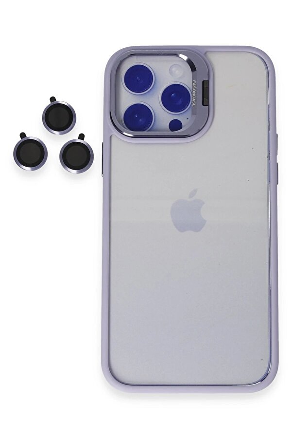 İphone 14 Pro Max Kılıf Roblox Lens Standlı Kapak - Li̇la - Dropx6511-4950
