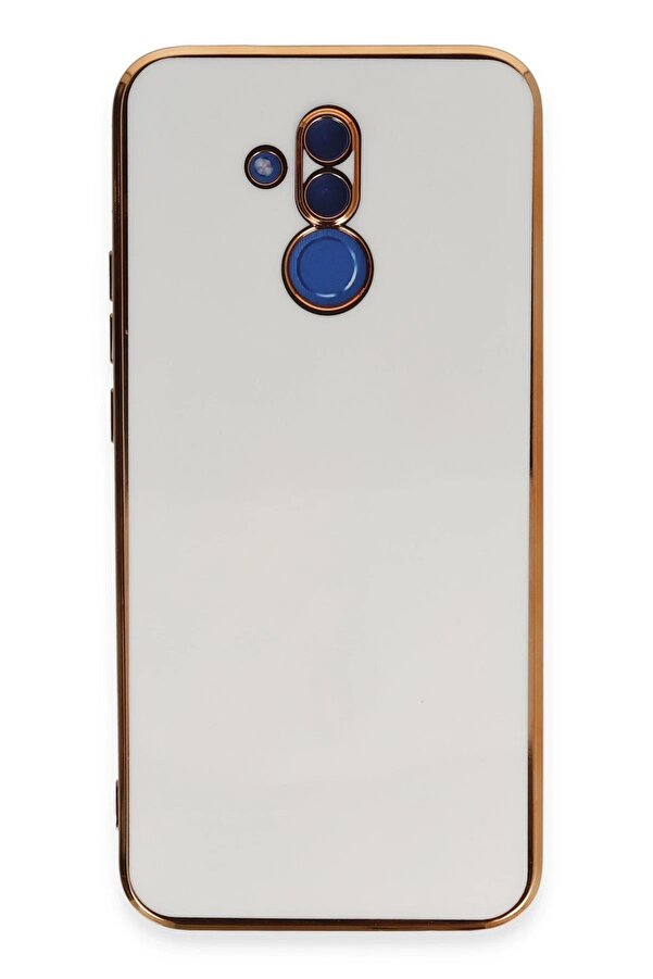 Huawei̇ Mate 20 Li̇te Kılıf Volet Si̇li̇kon - Beyaz - Dropx4041-1942
