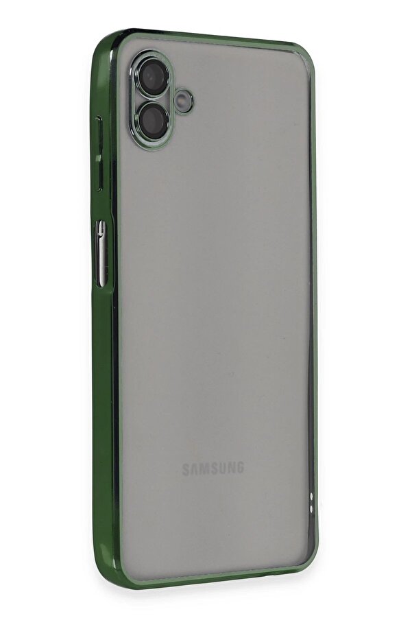 Samsung Galaxy A04 Kılıf Lensli̇ Si̇li̇kon - Yeşi̇l - Dropx5421-6258