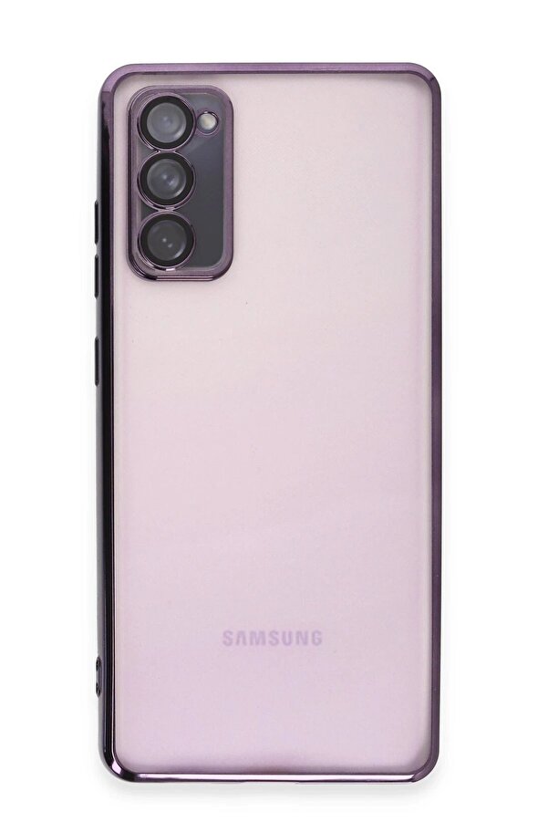 Samsung Galaxy S20 Fe Kılıf Lensli̇ Si̇li̇kon - Mor - Dropx4320-3969