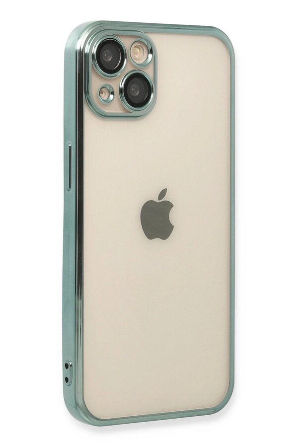 İphone 14 Kılıf Lensli̇ Si̇li̇kon - Yeşi̇l - Dropx3599-5146
