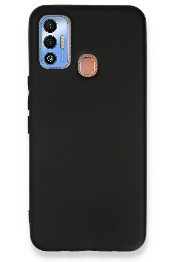 Tecno Spark 7T Kılıf Fi̇rst Si̇li̇kon - Si̇yah - Dropx4753-1327