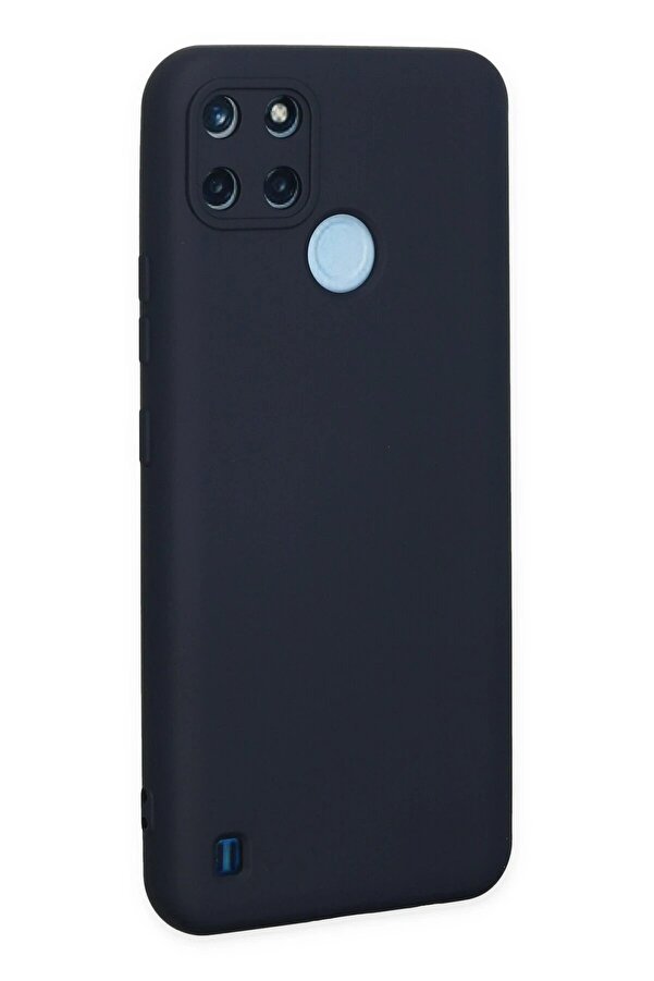 Realme C25Y Kılıf Nano İçi̇ Kadi̇fe Si̇li̇kon - Laci̇vert - Dropx3904-6576