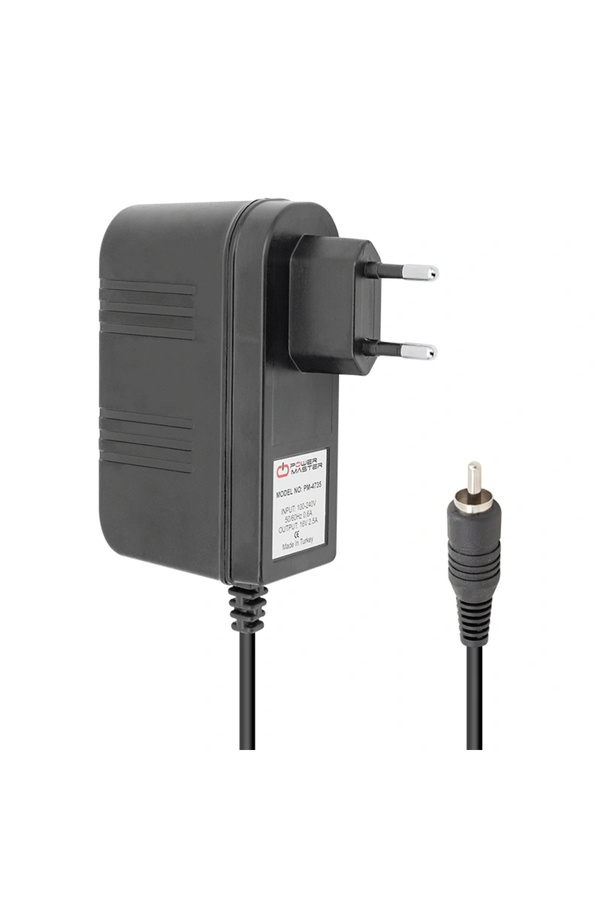 Soi̇gne 16 Volt - 2.5 Amper Pri̇z Ti̇pi̇ Tos Fi̇şli̇ Rca Santral Adaptörü