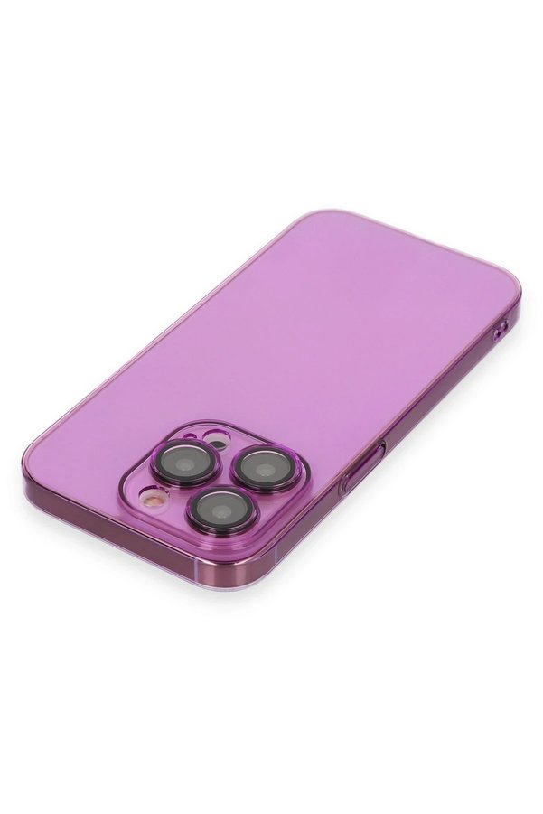 İphone 14 Pro Max Kılıf Armada Lensli̇ Kapak - Mor - Dropx1117-6274