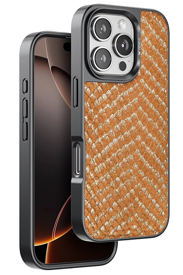 İphone 16 Pro Max Vi̇per Kapak - Kahverengi̇ - Dropx1026-9273
