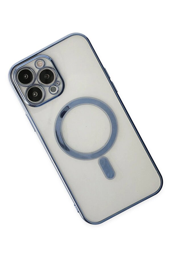 İphone 14 Pro Max Kılıf Magneti̇csafe Lazer Si̇li̇kon - Si̇erra Blue - Dropx4384-1338