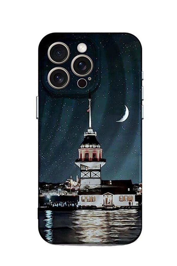 İphone 13 Pro Kılıf Crew Desenli̇ Kapak - Kız Kulesi̇ - Dropx3522-7485
