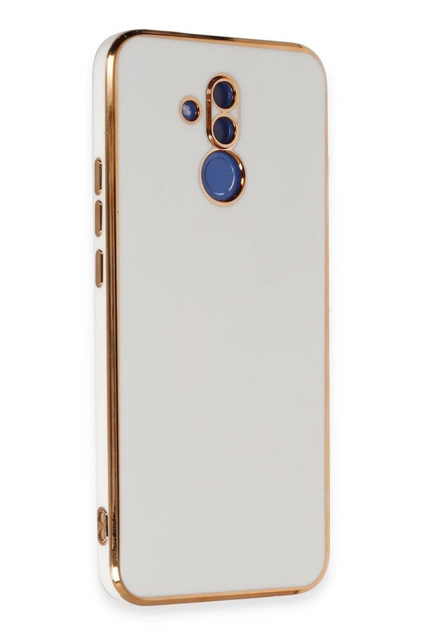 Huawei̇ Mate 20 Li̇te Kılıf Volet Si̇li̇kon - Beyaz - Dropx4041-1942