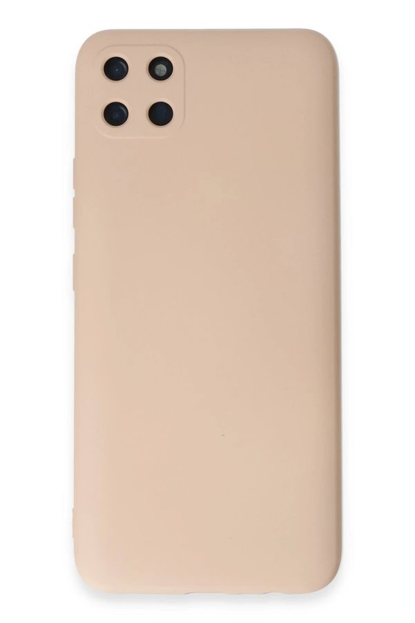 CepteToptan Realme C11 Kılıf Nano içi Kadife Silikon - Pudra - DROPX7583-3214