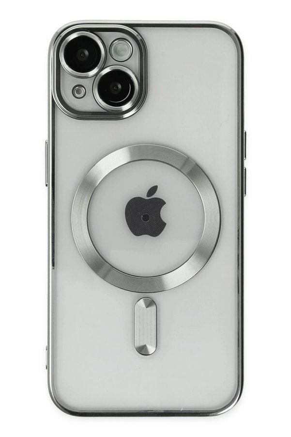 CepteToptan iPhone 14 Kılıf Kross Magneticsafe Kapak - Gümüş - DROPX8839-1720