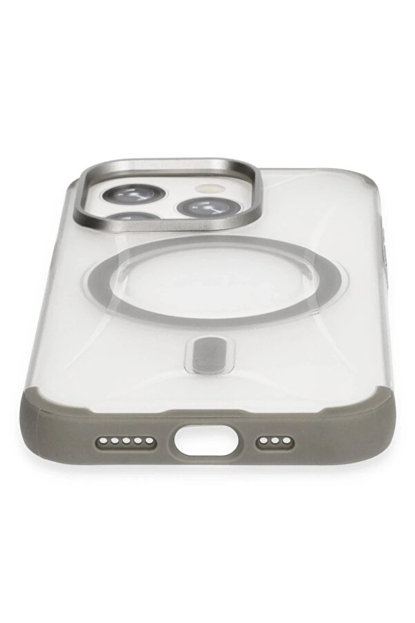 İphone 15 Pro Hi̇lton Magsafe Kapak - Ti̇tan Gri̇ - Dropx5307-4592