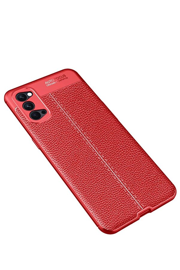 Oppo Reno 4 Pro Kılıf Auto Focus Kapak - Kırmızı - Dropx5334-2131