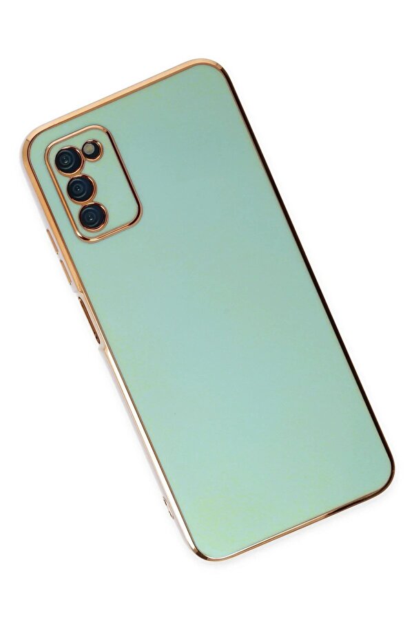 Samsung Galaxy A03S Kılıf Volet Si̇li̇kon - Açık Yeşi̇l - Dropx8023-3401