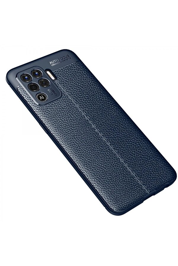 Oppo Reno 5 Li̇te Kılıf Auto Focus Kapak - Laci̇vert - Dropx2503-2515