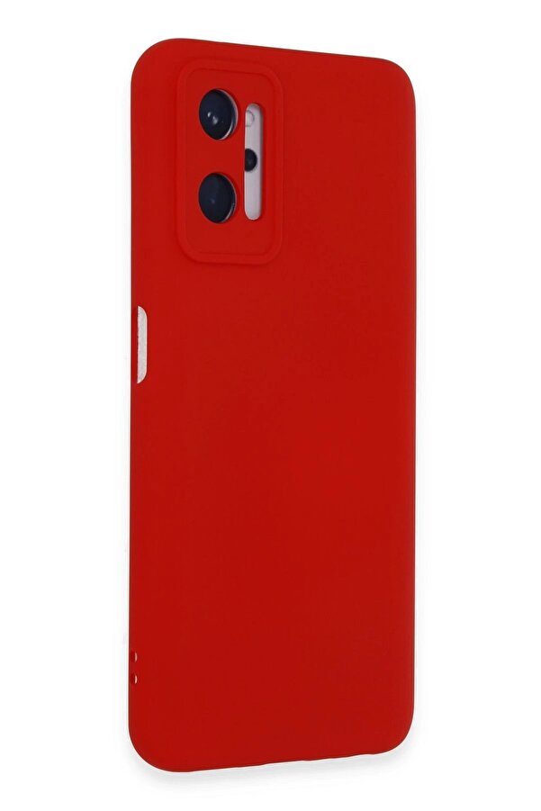 Realme 9İ 4G Kılıf Nano İçi̇ Kadi̇fe Si̇li̇kon - Kırmızı - Dropx2773-7987