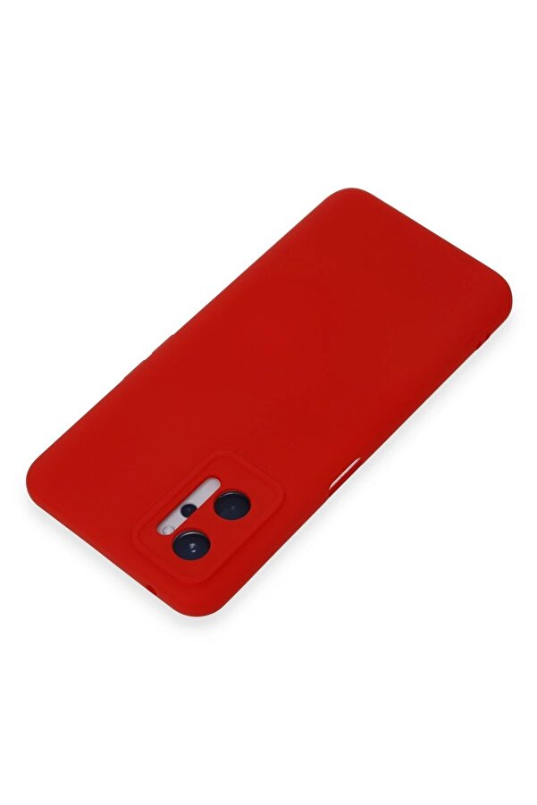Realme 9İ 4G Kılıf Nano İçi̇ Kadi̇fe Si̇li̇kon - Kırmızı - Dropx2773-7987