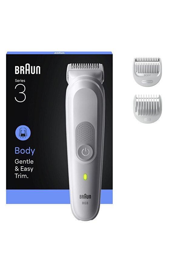Braun Vücut Tıraş Makinesi Series 3 +3 Aksesuar Su Geçirmez BG3530