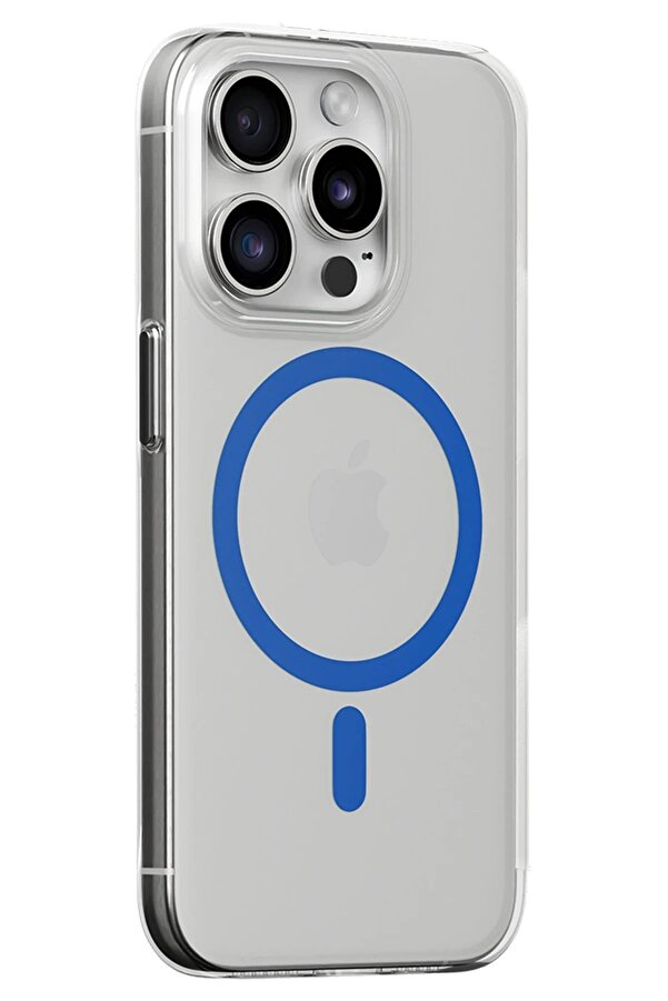 İphone 15 Pro Kılıf Bubble Magsafe Kapak - Mavi̇ - Dropx5267-8692