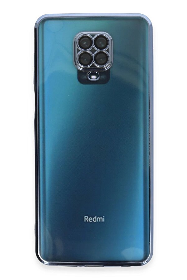Xi̇aomi̇ Redmi̇ Note 9 Pro Kılıf Lensli̇ Si̇li̇kon - Açık Mavi̇ - Dropx3526-8516