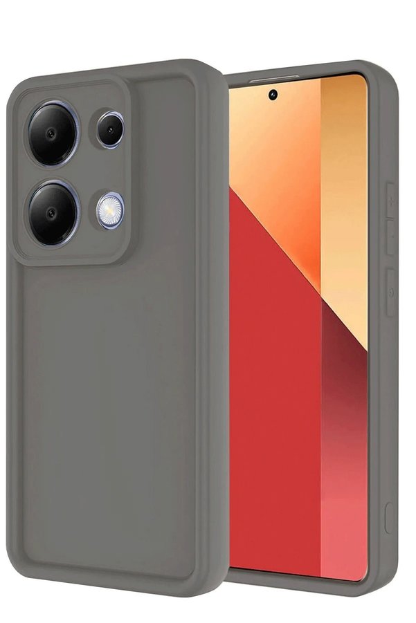 CepteToptan Xiaomi Redmi Note 13 Pro 4G Kılıf Viera Silikon - Gri - DROPX5641-9321