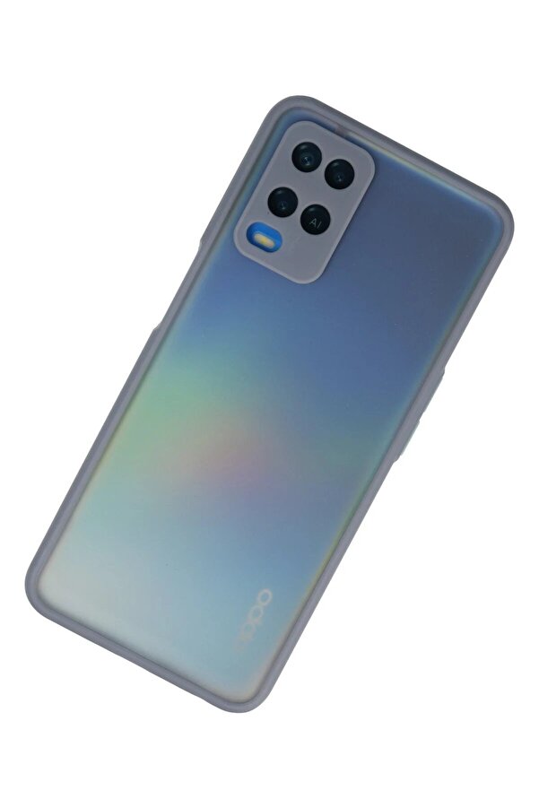Oppo A54 4G Kılıf Montreal Si̇li̇kon Kapak - Gri̇ - Dropx7174-9029