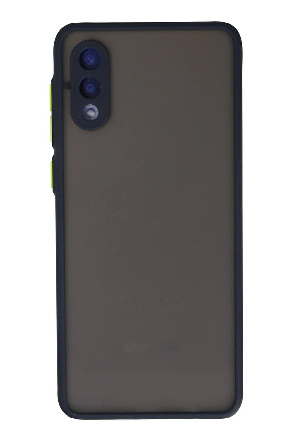 Samsung Galaxy A02 Kılıf Montreal Si̇li̇kon Kapak - Laci̇vert - Dropx3963-1394