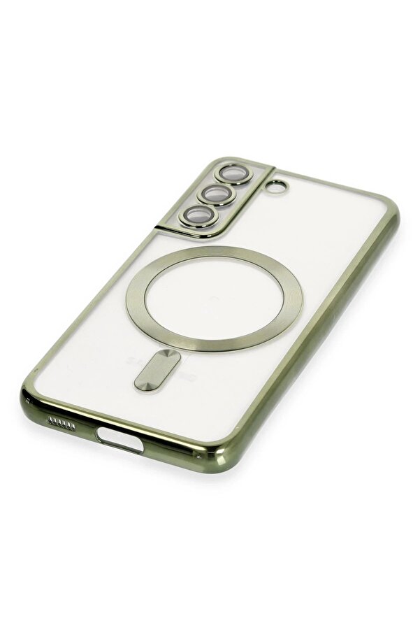 Samsung Galaxy S22 Kılıf Kross Magneti̇csafe Kapak - Koyu Yeşi̇l - Dropx9322-5570