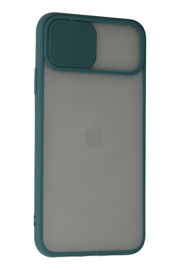 İphone 11 Pro Kılıf Palm Buzlu Kamera Sürgülü Si̇li̇kon - Yeşi̇l - Dropx3454-6488