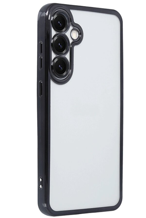 Samsung Galaxy S25 Plus Kılıf Lensli̇ Si̇li̇kon - Si̇yah - Dropx5276-1204