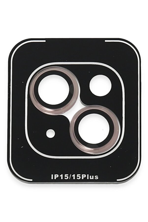 İphone 15 Pvd Metal Kamera Lens - Pembe - Dropx3309-4712