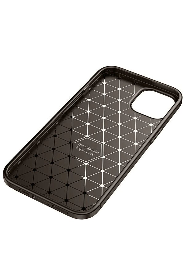 İphone 14 Kılıf Auto Focus Karbon Kapak - Kahverengi̇ - Dropx9143-7487