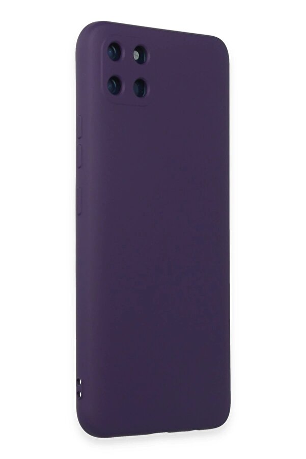 Realme C11 Kılıf Nano İçi̇ Kadi̇fe Si̇li̇kon - Mor - Dropx1559-1819