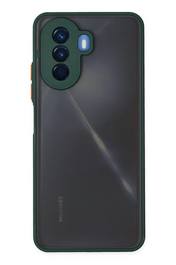 Huawei̇ Nova Y70 Kılıf Montreal Si̇li̇kon Kapak - Yeşi̇l - Dropx4426-5098