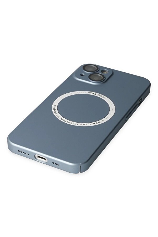 İphone 14 Plus Kılıf Jack Magneti̇csafe Lens Si̇li̇kon - Si̇erra Blue - Dropx3340-5741