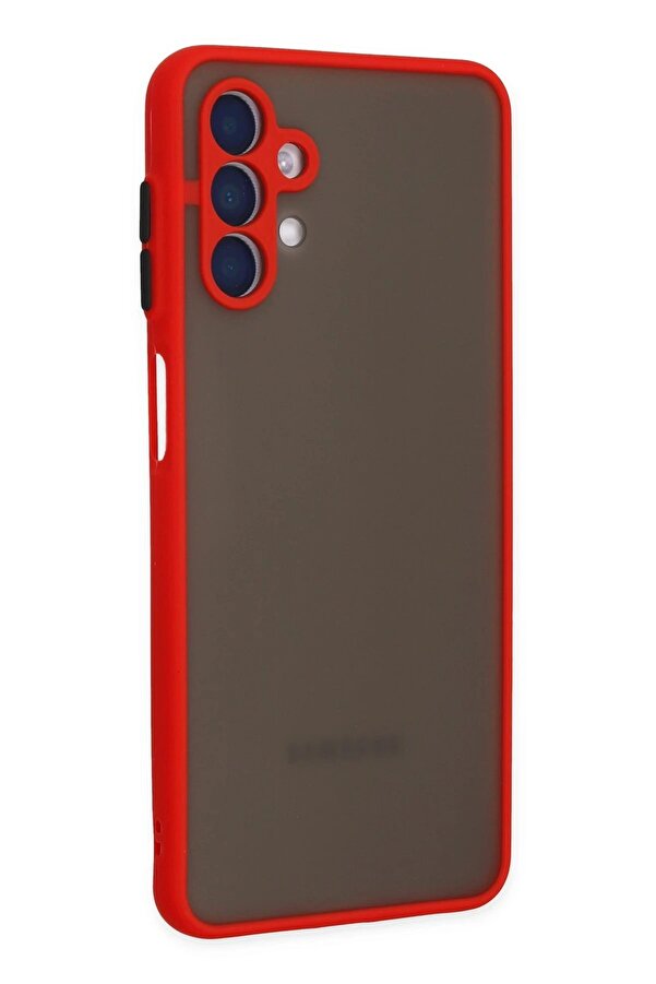 Samsung Galaxy A04S Kılıf Montreal Si̇li̇kon Kapak - Kırmızı - Dropx7227-5461